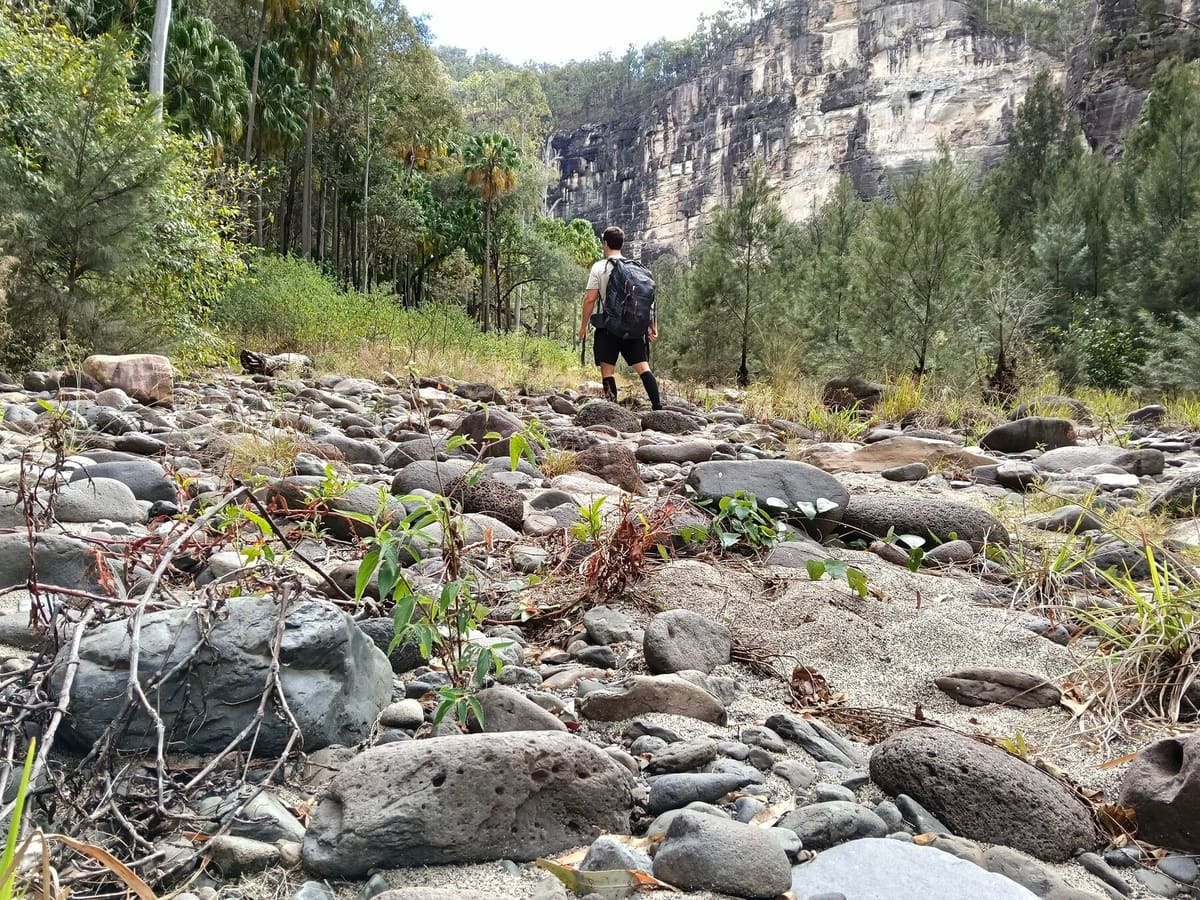 The approach into Boowinda Gorge, Carnarvon Gorge