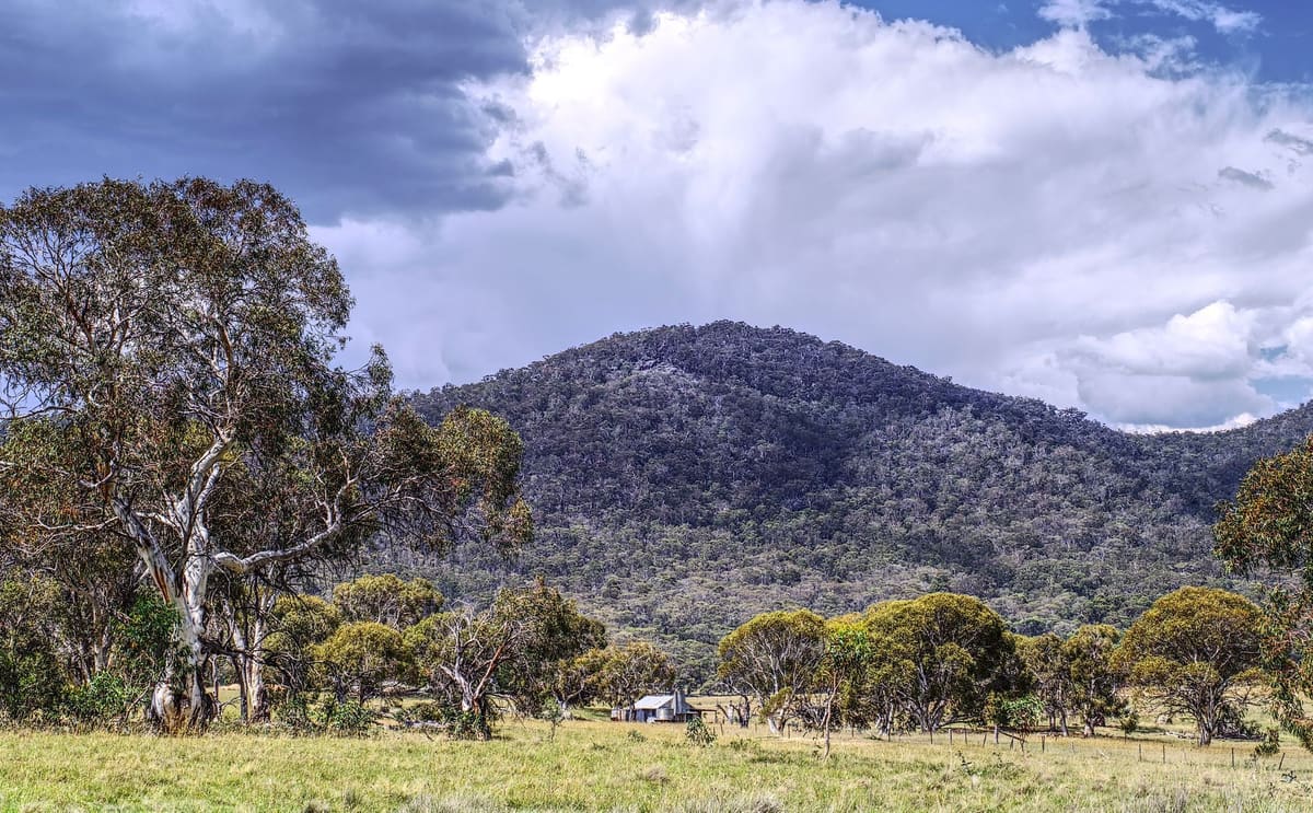 Mountain country in rural New South Wales