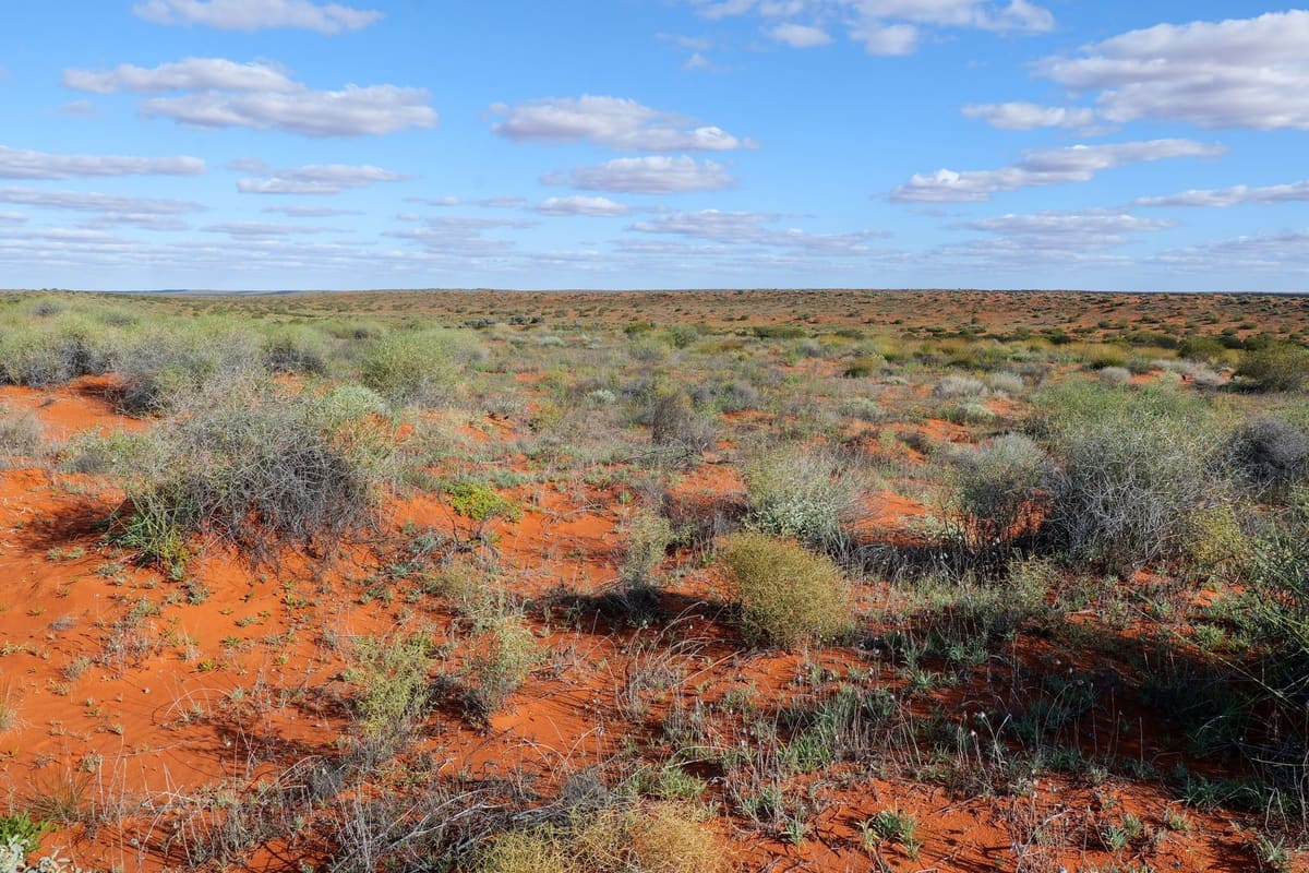 Red-soil outback country, Australia
